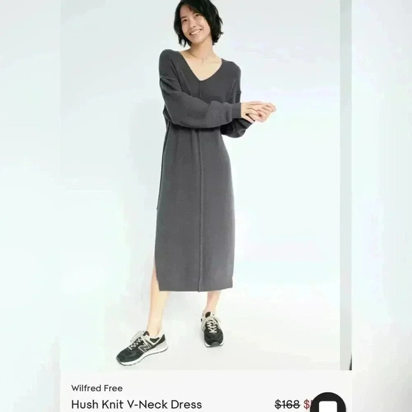 Aritzia Wilfred Free
Hush Knit V-Neck Dress LIKE NEW - Picture 3 of 9